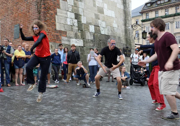 Street - International Festival of Street Theaters in Cracow, Poland. — Stock Photo, Image