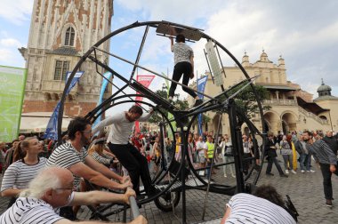 30 cadde - sokak tiyatroları Krakov, Polonya için Uluslararası Festivali.  