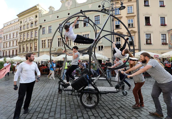 30th Street - International Festival of Street Theaters in Cracow, Poland. — Stock Photo, Image