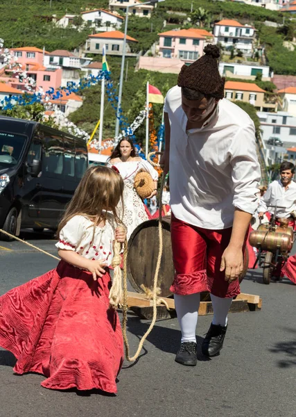 Festiwal Wina na Maderze w Estreito de Camara de Lobos, Madera, Portugalia. — Zdjęcie stockowe