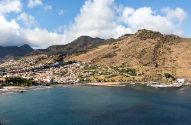 Machico bay east Coast Madeira Adası, Portekiz