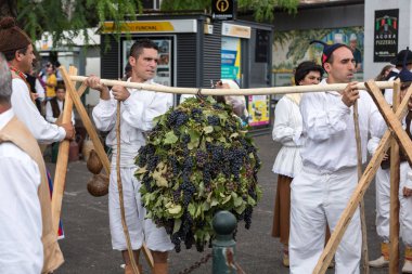  Funchal 'da Madeira Şarap Festivali. Madeira, Portekiz.