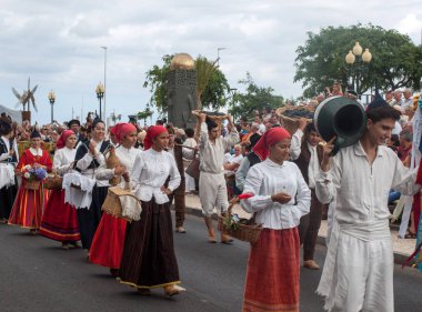  Funchal 'da Madeira Şarap Festivali. Madeira, Portekiz.
