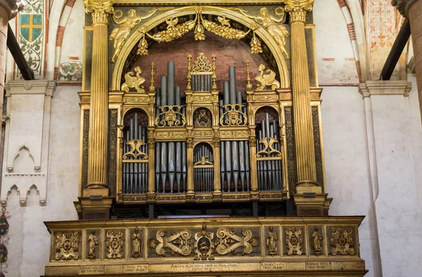 Interieur van Sant'Anastasia kerk in Verona, Italië. — Stockfoto