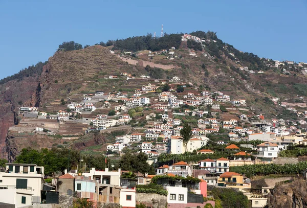 Camara de Lobos - geleneksel balıkçı köyü, Funchal Madeira beş kilometre yakınında. Portekiz — Stok fotoğraf