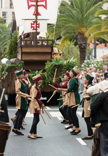 Festiwal Wina Madery w Funchal. Madera, Portugalia. — Zdjęcie stockowe