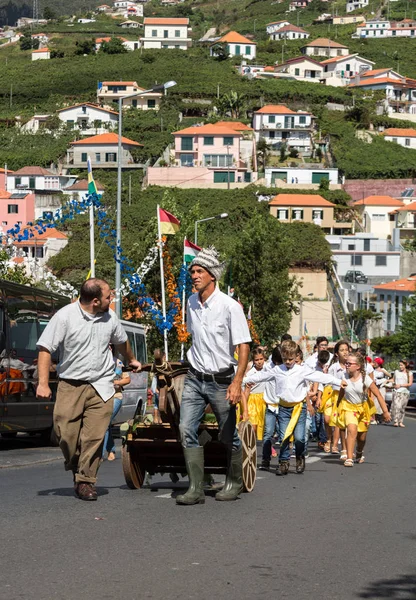 Festiwal Wina na Maderze w Estreito de Camara de Lobos, Madera, Portugalia. — Zdjęcie stockowe