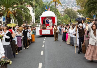 Funchal 'da Madeira Şarap Festivali. Madeira, Portekiz.
