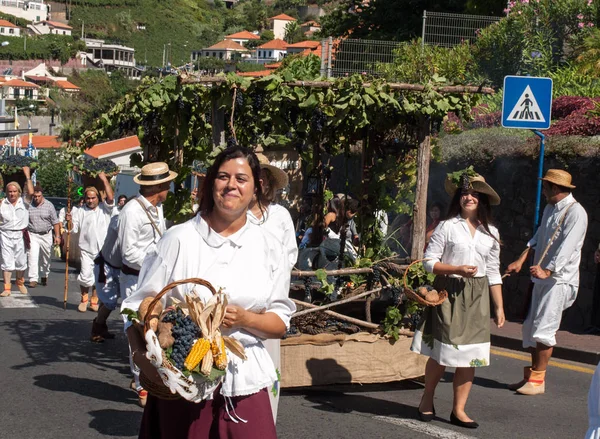 Γιορτή του κρασιού στη Μαδέρα, Estreito de Camara de Lobos, Madeira, Πορτογαλία. — Φωτογραφία Αρχείου