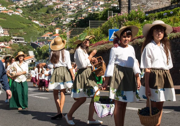 Festiwal Wina na Maderze w Estreito de Camara de Lobos, Madera, Portugalia. — Zdjęcie stockowe