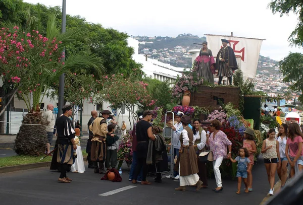 Festiwal Wina Madery w Funchal. Madera, Portugalia — Zdjęcie stockowe
