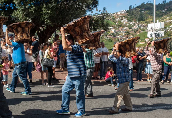 Madeira Wijnfestival in Estreito de Camara de Lobos, Madeira, Portugal. — Stockfoto