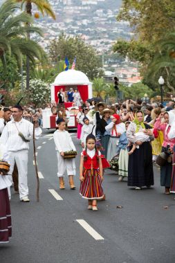  Funchal 'da Madeira Şarap Festivali. Madeira, Portekiz.