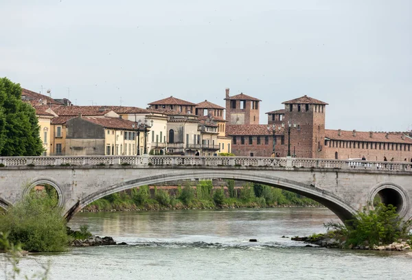 Tarihi şehir merkezi Verona. İtalya — Stok fotoğraf