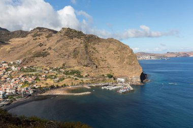 Machico bay east Coast Madeira Adası, Portekiz