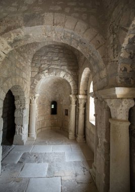 Romanesk Şapel St. Peter Montmajour Abbey yakınındaki Arles, Fransa