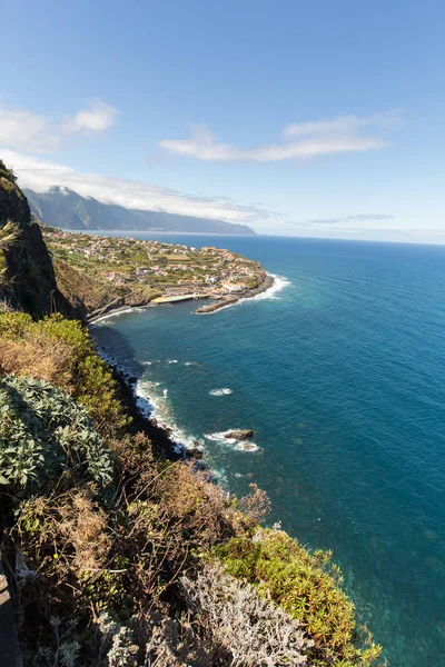 Ponta Delgada kuzey kıyısında Madeira Adası, Portekiz