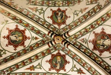 Verona, İtalya Sant'Anastasia Kilisesi'nin iç. Sant'Anastasia Dominik siparişinin Verona kilisesidir, bu 1280-1400 içinde inşa edilmiştir