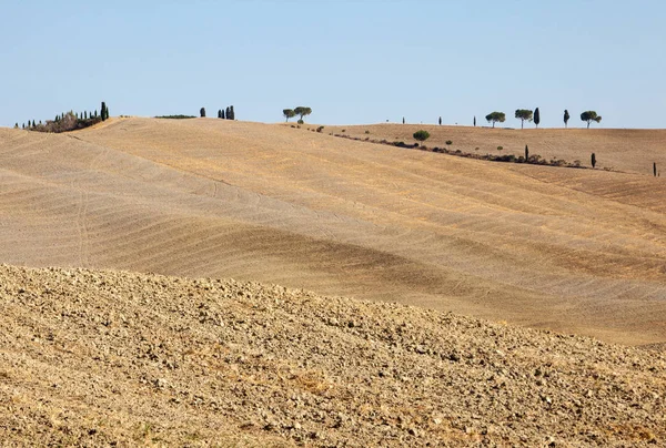 A vidéki táj, a Toszkána. Olaszország — Stock Fotó