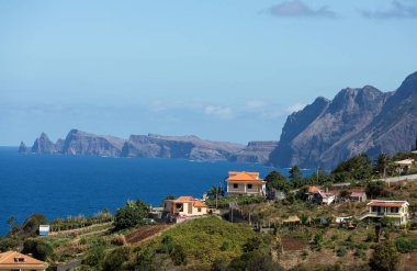 Madeira, Portekiz Kuzey kıyısında üzerinde bakış açısı