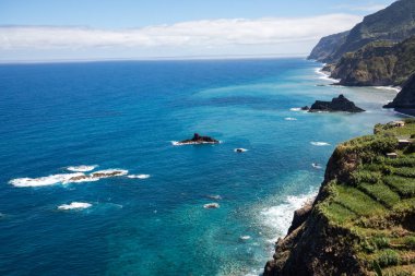 Madeira, Portekiz Kuzey kıyısında üzerinde bakış açısı