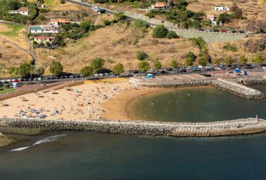 Machico bay east Coast Madeira Adası, Portekiz
