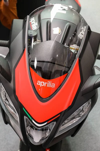 Aprilia motosiklet Moto Show Krakow gösterilen. Polonya. Katılımcı otomotiv sektörünün en ilginç yönleri mevcut