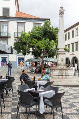 Bölge Velha - en iyi restoranlar ve kafeler Funchal ünlü en eski bölgesi. Madeira, Portekiz