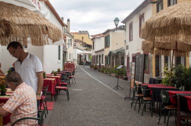 Bölge Velha - en iyi restoranlar ve kafeler Funchal ünlü en eski bölgesi. Madeira, Portekiz
