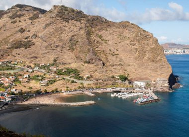Machico bay east Coast Madeira Adası, Portekiz