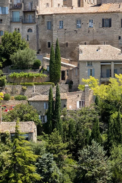 Middeleeuwse heuveltop stad Gordes. De Provence. Frankrijk. — Stockfoto