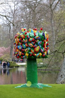  Lisse, Hollanda, Hollanda Keukenhof Garden ziyaretçi.