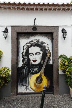 Bölge Velha - en iyi restoranlar ve kafeler Funchal ünlü en eski bölgesi. Madeira, Portekiz.