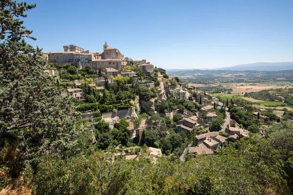 Μεσαιωνική βουνοκορφή της πόλης Gordes. Προβηγκία Γαλλία. — Φωτογραφία Αρχείου