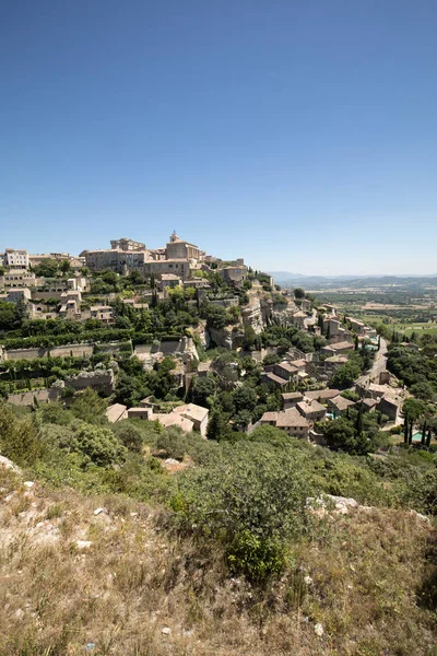 Středověké horské město Gordes. Provence. Francie. — Stock fotografie