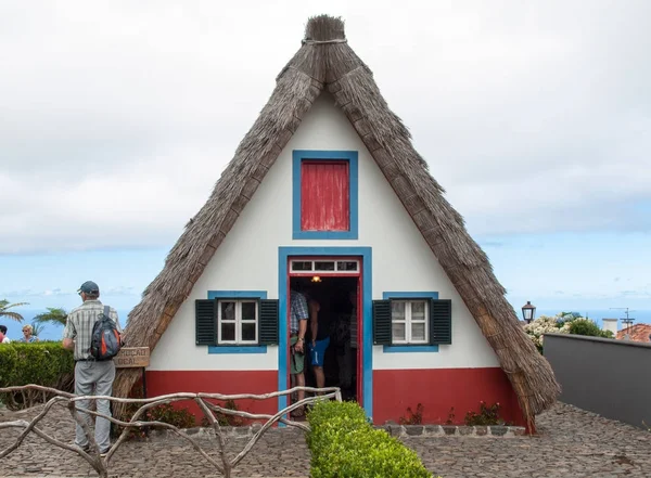 Сантана Мадейра Сентября 2016 Традиционный Сельский Дом Сантане Острове Мадейра — стоковое фото