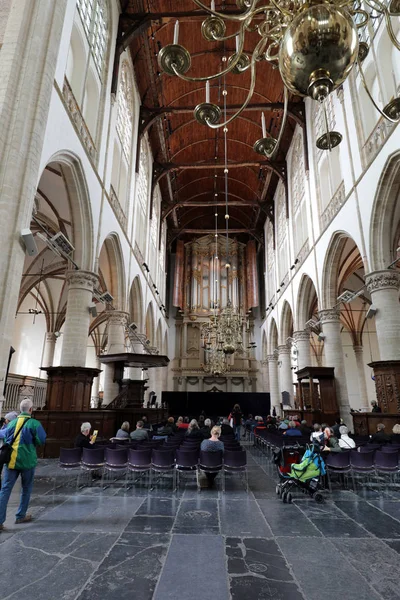 Alkmaar Nederland April 2017 Interieur Van Kerk Van Lawrence Grote — Stockfoto