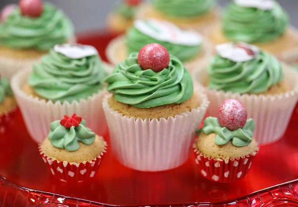 Close Sweet Green Cake Fruits — Stock Photo, Image