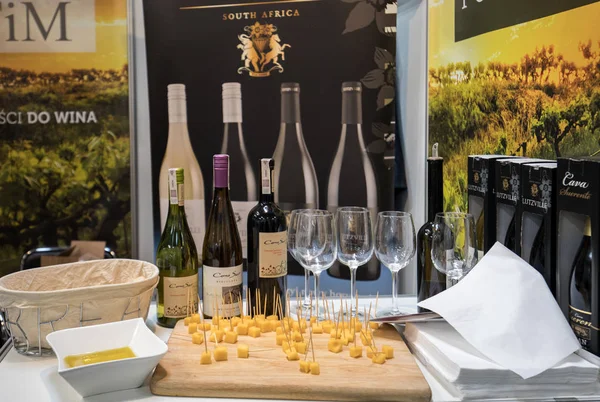 Krakau Polen November 2017 Internationale Weinmesse Enoexpo Krakau Weinproduzenten Aus — Stockfoto