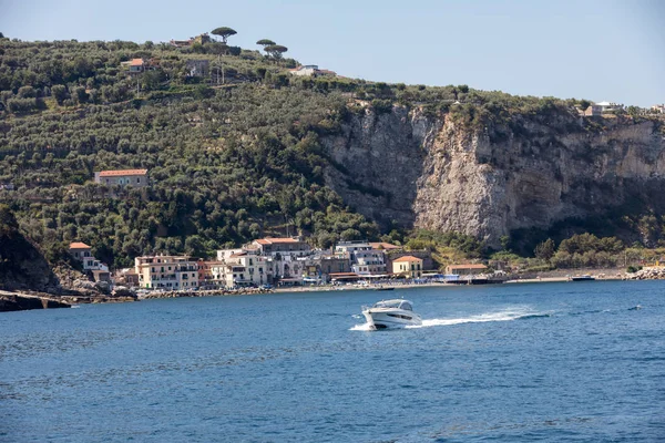 Vue Sur Côte Amalfitaine Entre Sorrente Positano Campanie Italie — Photo