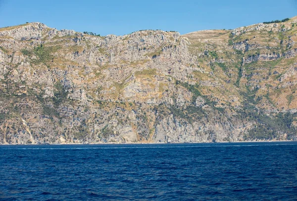Una Vista Sulla Costiera Amalfitana Tra Sorrento Positano Campania Italia — Foto Stock