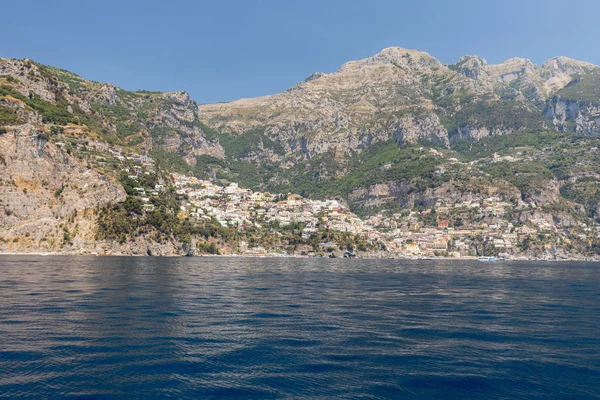 Blick Auf Die Amalfiküste Zwischen Sorrent Und Positano Kampanien Italien — Stockfoto