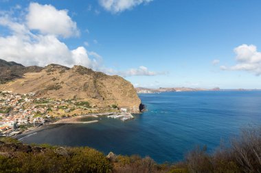 Machico bay east Coast Madeira Adası, Portekiz
