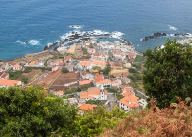 Porto Moniz, Madeira Adası, Portekiz panoramik görünüm 