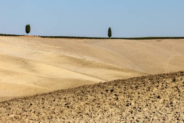 Tuscany kırsal manzara. İtalya