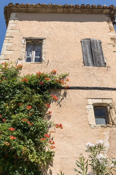 Typische Oude Stenen Huizen Gordes Dorp Vaucluse Provence Frankrijk — Stockfoto