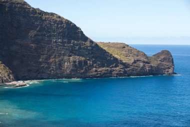 Madeira, Portekiz Kuzey kıyısında üzerinde bakış açısı