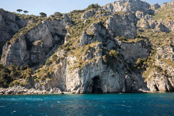 Vue Sur Côte Amalfitaine Entre Sorrente Positano Campanie Italie — Photo