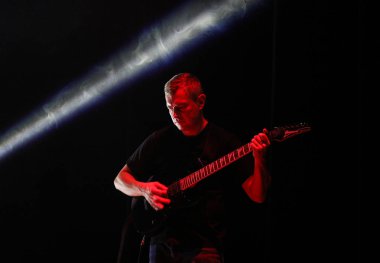 Gorlice, Polonya - 14 Temmuz 2017: Suç ortağı ilişki uluslararası multimedya sunum - ortam Festivali canlı. Gorlice. Polan