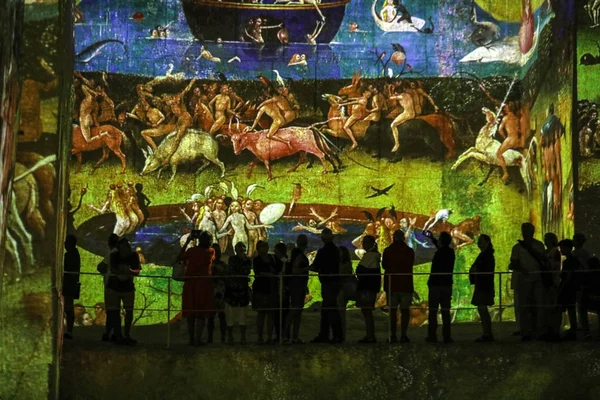 Les Baux França Junho 2017 Fantastic Wonderful World Bosch Brueghel — Fotografia de Stock